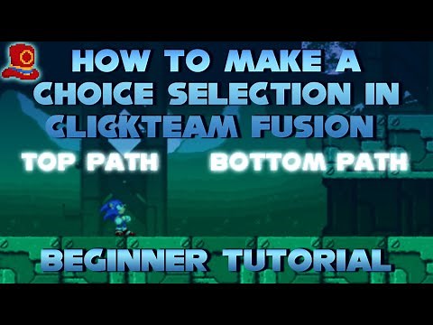 How to make Choice Selections for Cutscenes | Clickteam Fusion Beginner Tutorial