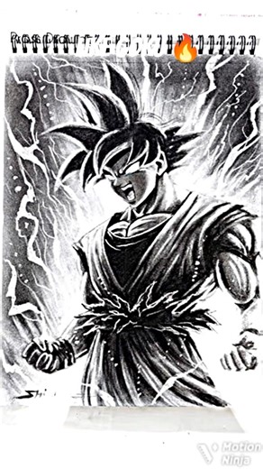 How to draw GOKU ✨#art #animedrawing#foryou #goku #dragonball#actingchallenge #edit#anim#demonslayer
