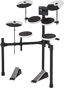 Roland TD-02KV V-Drums | Electronic Drum Kit with Expressive Playability, Noise-Reducing Features, Mesh-Head Snare, Wide Acoustic-Style Playing Layout & Optional Bluetooth Expansion | Onboard Coach