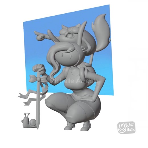 19K views · 716 reactions | Check out this charming 3D recreation of Fionna and Cake from Adventure Time, unveiled by Character Modeler Michelle Arreola. More artwork: https://80.lv/articles/fionna-cake-from-adventure-time-recreated-in-3d-using-zbrush | 80 Level | Facebook