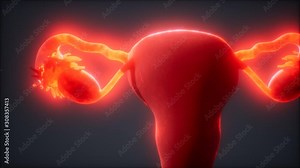 Female Reproductive System Anatomy animation