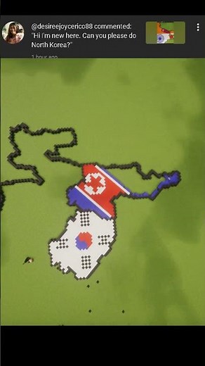 Day 7: North Korea 🇰🇵 Map & Flag Design | Minecraft