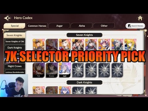 7K SELECTOR TOP PRIORITY PICK SEVEN KNIGHT REBIRTH