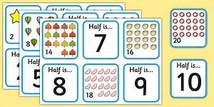Halving Matching Cards KS1