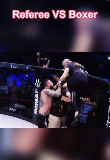 Referee VS Boxer#ufc #referee #fighter #usa #mma