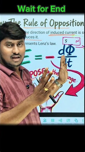 Lenz law Explained By Amritesh Sir #class12physics #amriteshsir #physics #neet #boardexam