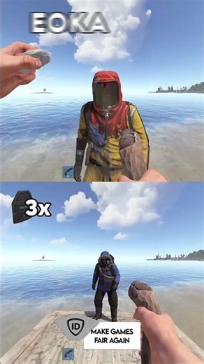 Damage dealt to Hazmat with Armor Plates in RUST!