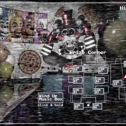 Puppet inside the Lefty suit (FNaF Jumpscares)