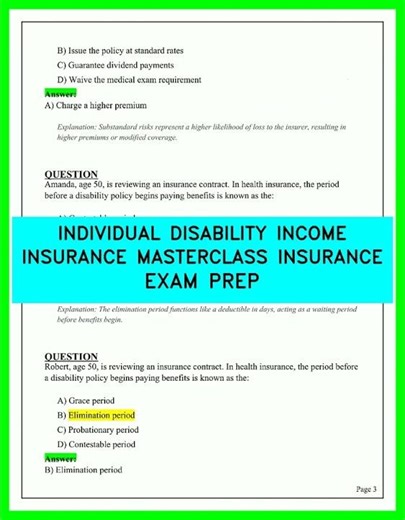 Pass the 2026 Insurance Exam: Individual Disability Income Insurance Masterclass Secrets