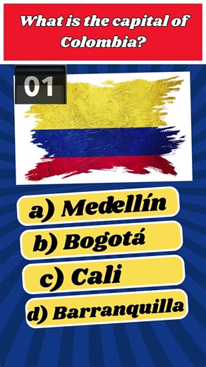 What Is the Capital of Colombia? 🇨🇴 | QUIZ #Shorts#viral