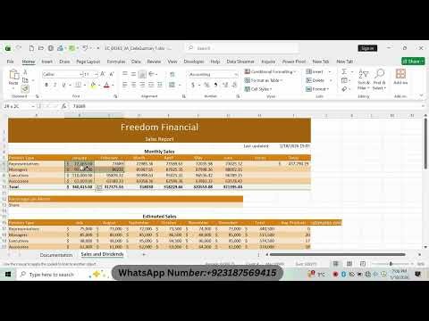 Shelly Cashman Excel 365 | Module 3: SAM Project A Freedom Financial