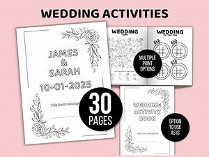 Kids Wedding Activity Bundle, Wedding Activity Pack for Kids, Kids Wedding Book, Wedding Activity Kit for Kids, Kids Wedding Coloring Pages - Etsy