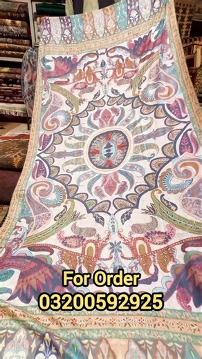 Kalamkar Shawl #embroidery #fororder #03200592925