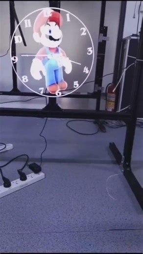 Cyberpunk 3D Projector LED Digital Large Wall Clock – Modern Art Wall Décor / #shorts #gadgets #fyp