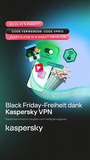 1.4K views | Black Friday: Spielen, streamen und 10 % sparen | Kaspersky | Facebook
