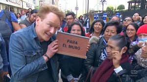 116K views · 555 shares | Conan O'Brien traveled to Mexico to try and raise money for Trump's border wall — and received a gift from Vicente Fox Quesada himself! | Yahoo News | Facebook