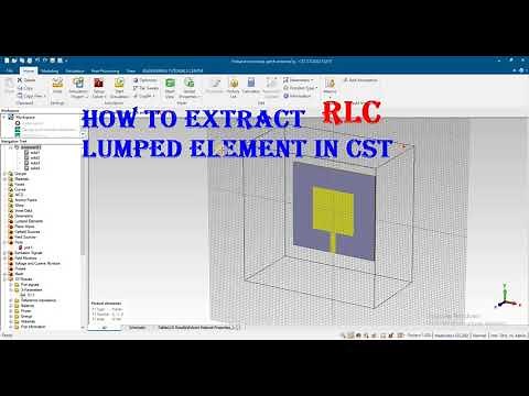 how to extract RLC lumped element in cst