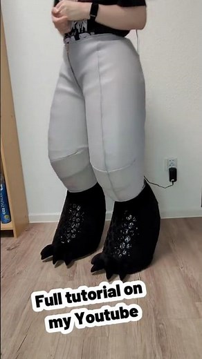 I lined Toothless legs #fursuitmaker #cosplay #furry