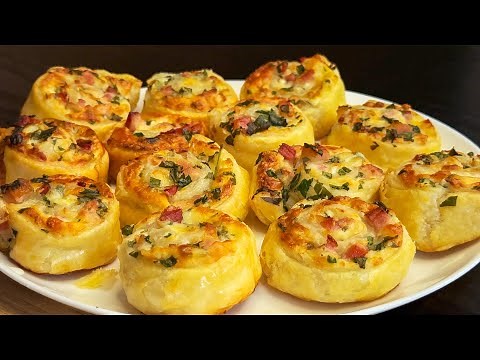 Simpler than you imagine! Brilliant appetizer recipe from puff pastry!