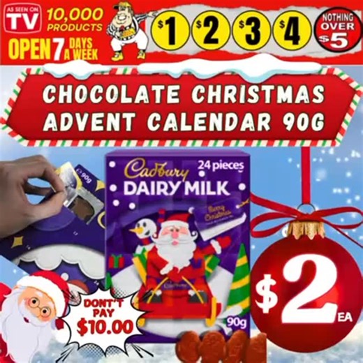 #Christmas chocolate advent calender #sillysollystownsville #christmas | Silly Solly's Townsville