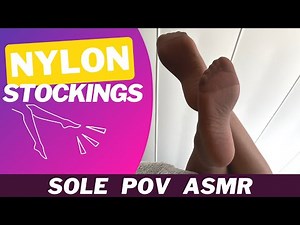 Feet ASMR | Soothing Sounds on Nylons | Sole POV