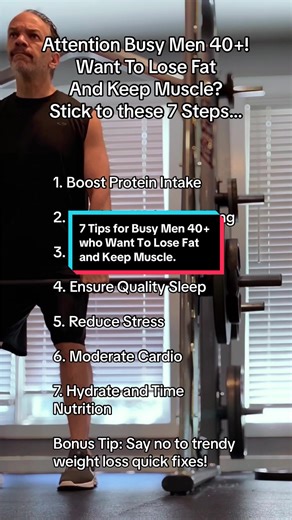 Calling All Busy Men 40 ! Want to Lose Fat Without Losing Muscle? 🔥 Dive into this reel for 7 essential tips that simplify fat loss while preserving muscle! Perfect for maintaining strength and vitality as you age. 🎥 Watch now to catch all the key steps! 👉 Follow @itscoachdio for more life-changing fitness insights. 💾 Save this reel to revisit anytime. 👍 Like to support the journey. 👥 Tag a friend who’s looking to stay strong and lean after 40! #FitnessOver40 #MuscleMaintenance #FatLossFor