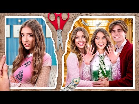 ¡Una chica Millonaria Fue Adoptada por una Nueva Familia! Hija Rica vs Hija Pobre