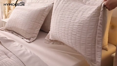 HYMOKEGE 7 Piece King Size Comforter Set Seersucker, All Season Luxury Bed in a Bag for Bedroom, Bedding Set with Comforters, Sheets, Pillowcases & Shams, Dark Grey