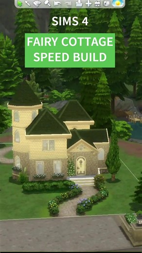 Fairy Inspired Cottage Speed Build in Sims 4