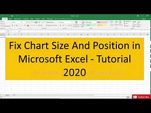 Fix Chart Size And Position in Microsoft Excel Tutorial 2020