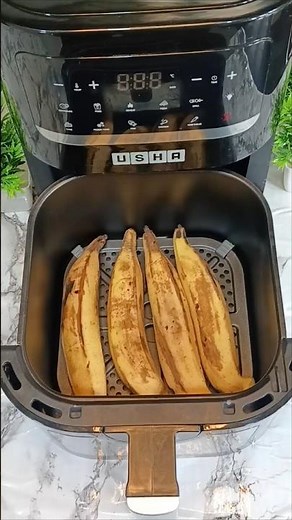 Air Fryer Bananas in Minutes | Perfectly Cooked #airfryer #banana #ourfoodlab