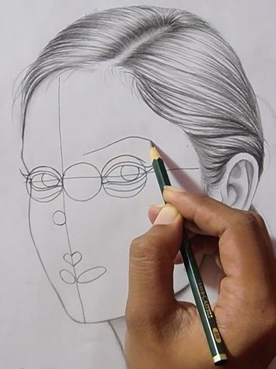 how to draw a face #portraitdrawing #realisticdrawing #art