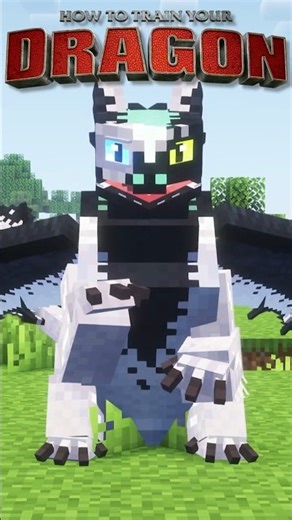 This is How to Train your Dragon in Minecraft! #shorts