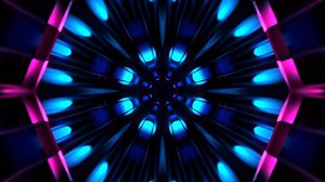 Download Cyan and Pink Fantasy Kaleidoscope Space Background VJ Loop in 4K for free