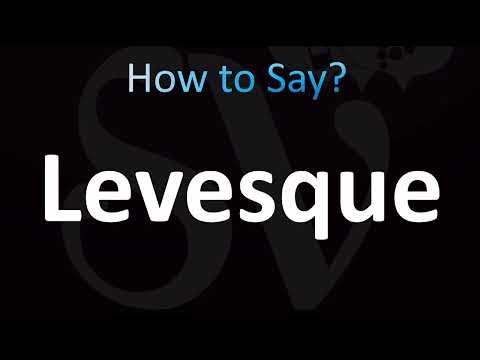 How to Pronounce Levesque (CORRECTLY!)