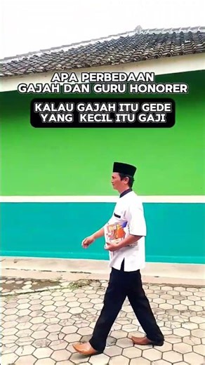 Komedi perbedaan gajah dan guru honorer #shorts
