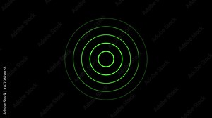 Digital radio waves signal animation. Technology Radio wave frequency background. Radio station signal icon.