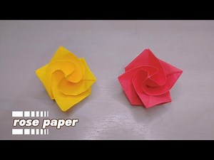 Beautiful Origami Rose 🌹 | Easy Paper Flower Tutorial for Beginners