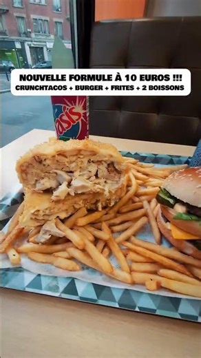 FORMULE 10 € Mardi 3 MARS avec le CRUNCHTACOS