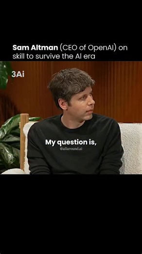 Artificial Intelligence | AI on Instagram: "Sam Altman is pointing out a quiet shift in what actually creates advantage. For the last 20 to 30 years, learning to program was an obvious bet because software scaled faster than people. Now Al has flattened that edge by making execution cheap and abundant. In this new phase, survival is less about syntax and more about agency. The people who win are those who can generate strong ideas, communicate clearly, adapt quickly, and take initiative in uncer