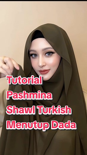 Daily Tutorial Hijab Pashmina Shawl Turkish Menutup Dada