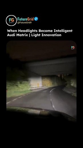This Car Headlight Is Smarter Than You Think 🤯Audi Matrix Light Technology