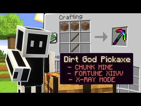 Minecraft Manhunt, But Dirt Drops OP Loot!