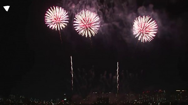 South Korea's largest ever fireworks display lights up Seoul