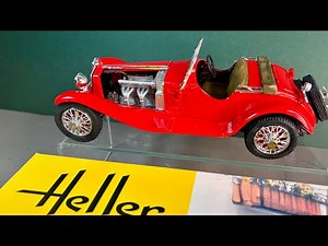 Alfa Romeo 6C 1750 Zagato, Heller 1/24, unboxing and building