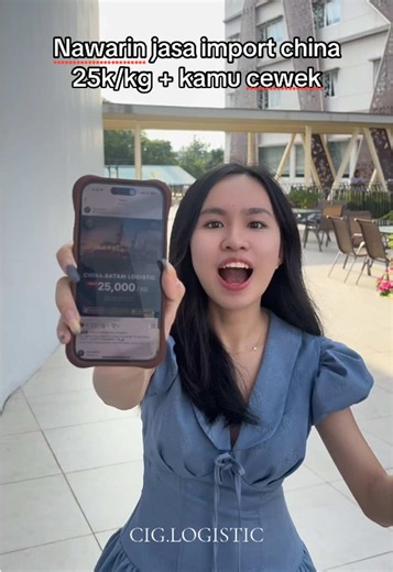 cuma 25k/kg uda all in import barang dari china sampai batam 👀🥰