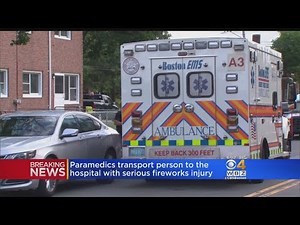 A Teenage Man's Hands Seriously Injured By Exploding Fireworks Piece