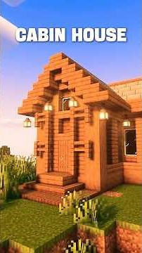 Minecraft Cozy Cabin Tutorial! 🍁 #minecraft #shorts