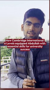 1.6K reactions · 11 comments | Find out how Cambridge International A Levels in Computer Science, Physics and Mathematics equipped Abdullah with essential skills for university success.  #ReadyForTheWorld #CambridgeLearners | Cambridge International Education | Facebook