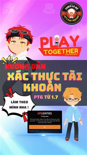 HOW TO UPDATE YOUR PLAY TOGETHER ACCOUNT - VERIFY YOUR PLAY TOGETHER ACCOUNT! #playtogethervng